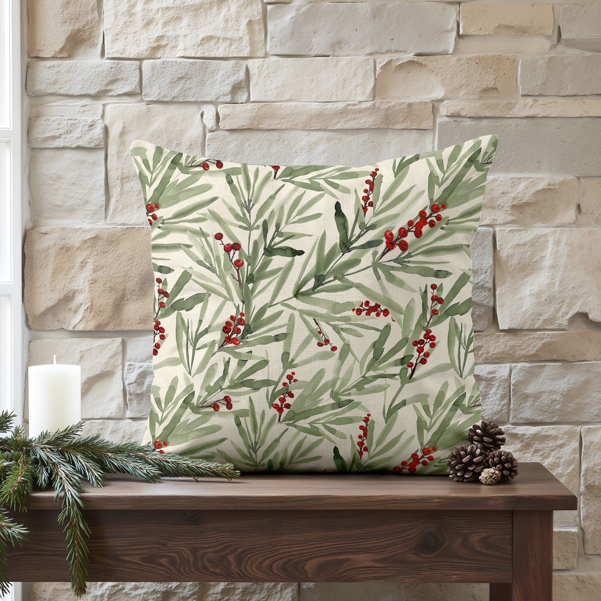 100% Baumwolle Frohe Weihnachten Kissenbezug 46-102 50x50 cm