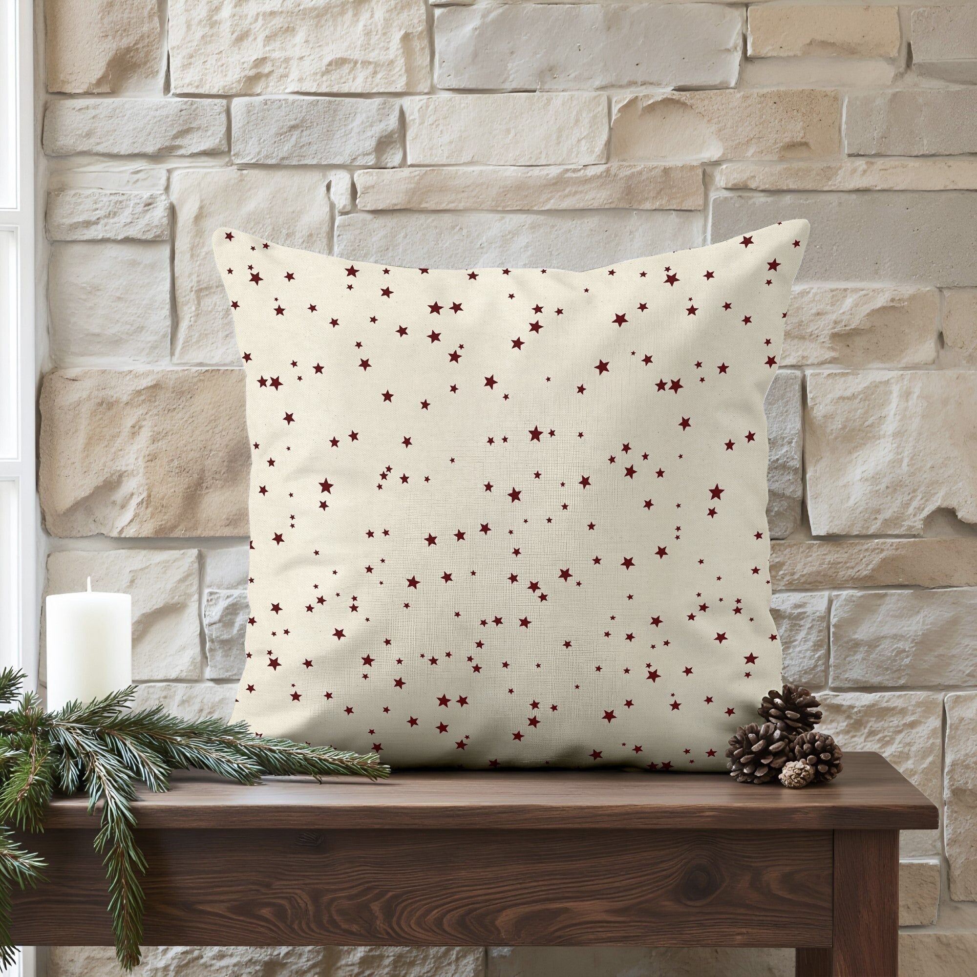 100% Baumwolle Frohe Weihnachten Kissenbezug 23-101 50x50 cm