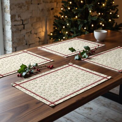 Mantel individual antimanchas pack 2 unidades Christmas Wish 2 Centrado