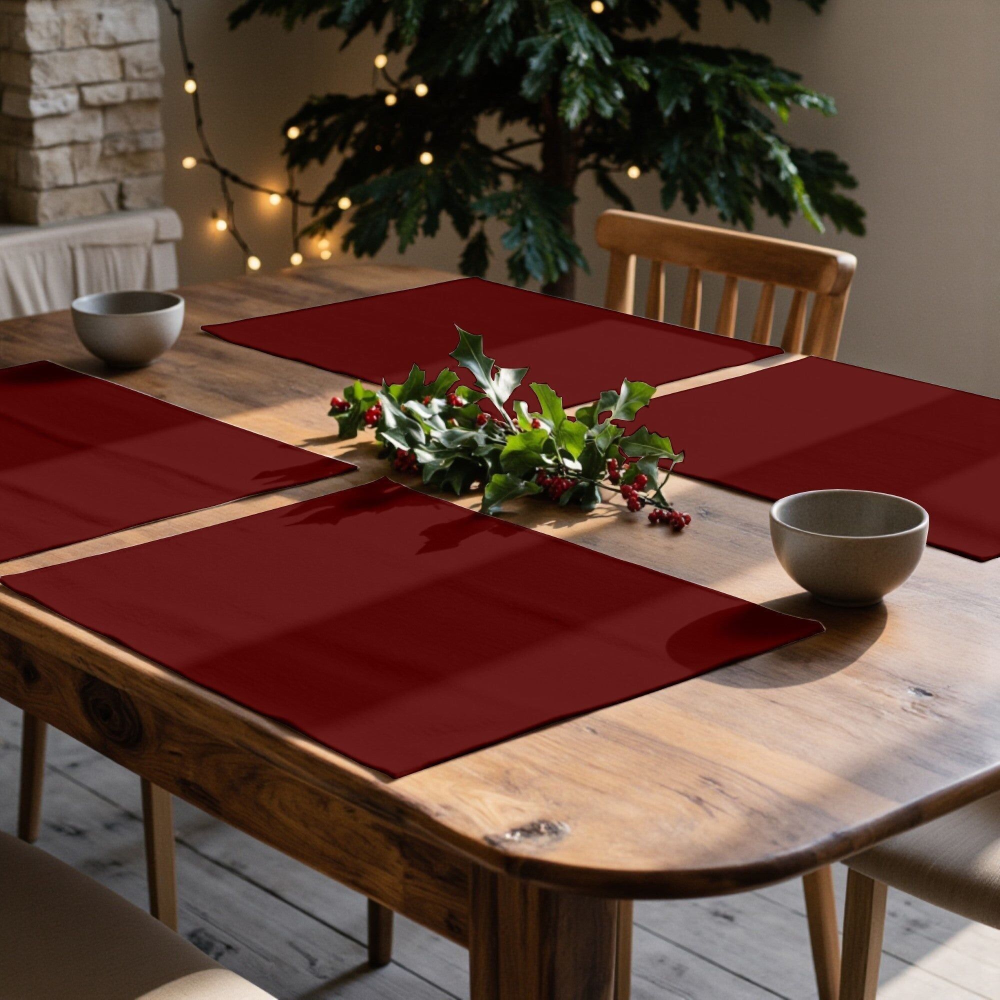 Tovaglietta antimacchia, confezione da 2, rosso semplice