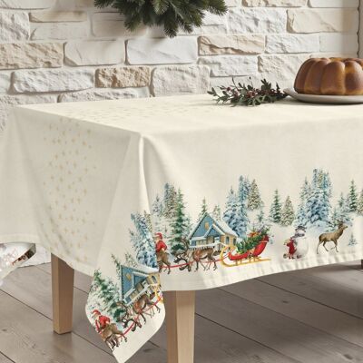 Mantel antimanchas Christmas landscape 101