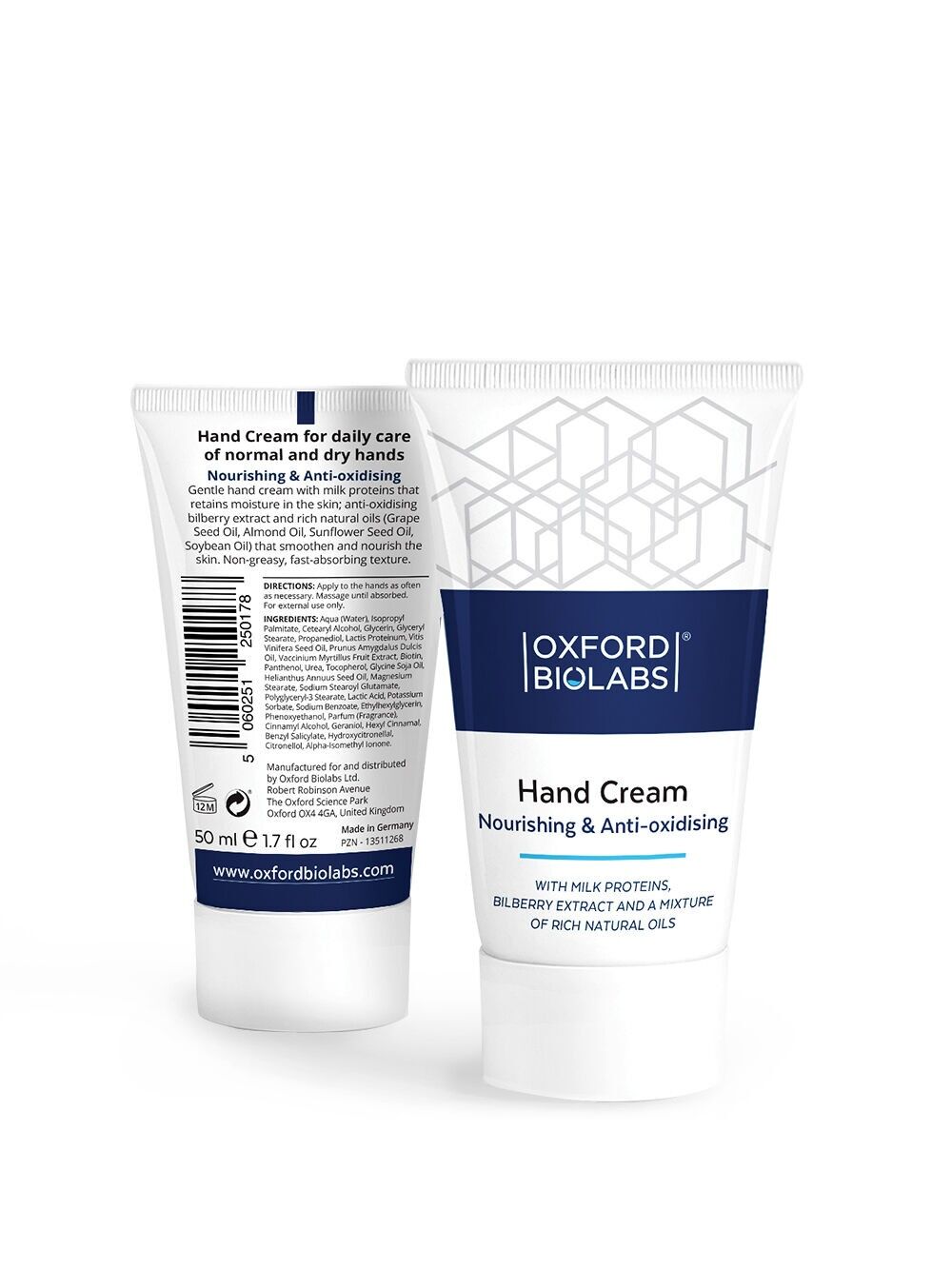Oxford Biolabs® Nourishing & Anti-oxidising Hand Cream