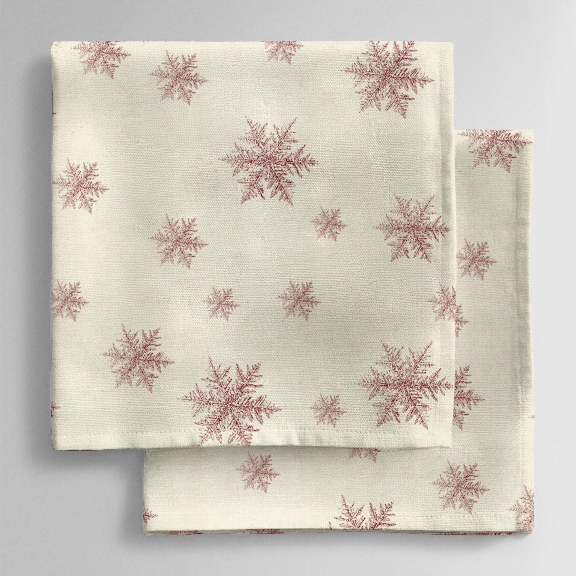 Pack of 2 Red Snowflake 1225 napkins