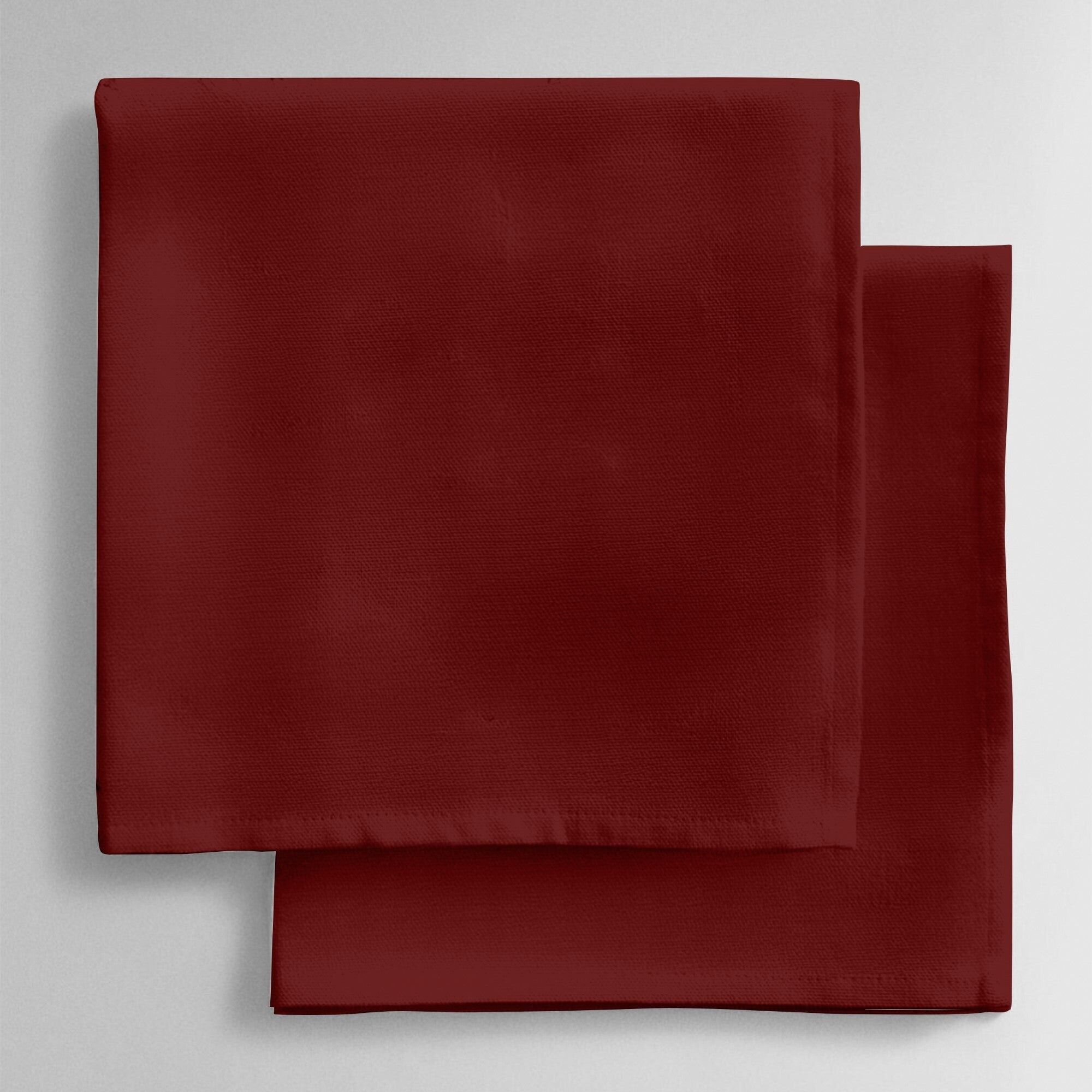 Pack of 2 plain red napkins
