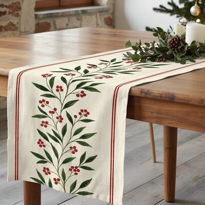 Chemin de table « Vœux de Noël » 8 1225