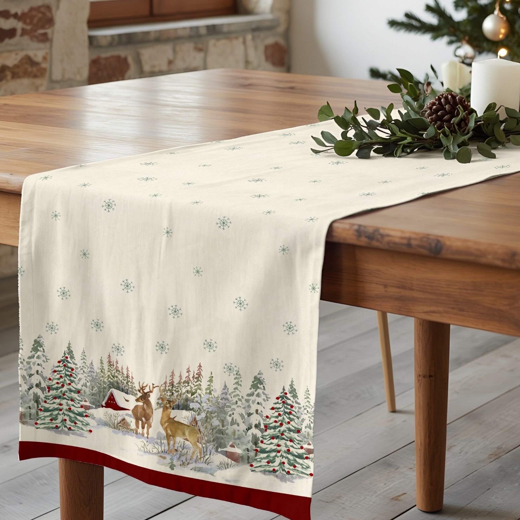 Forest Fawn Table Runner