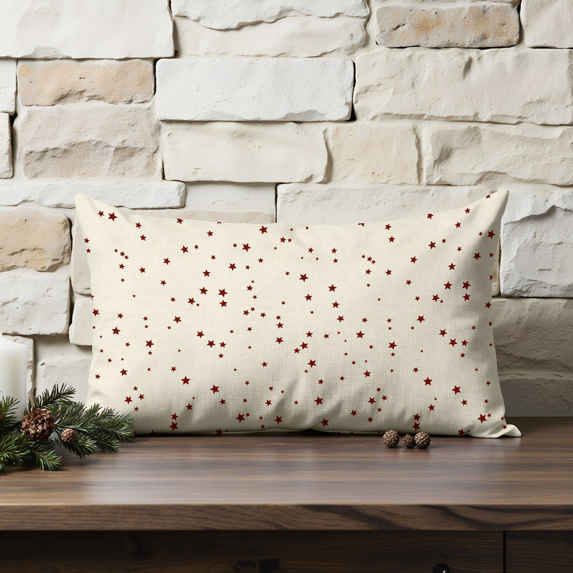 Housse de coussin 100% coton Joyeux Noël 23-101 30x50 cm