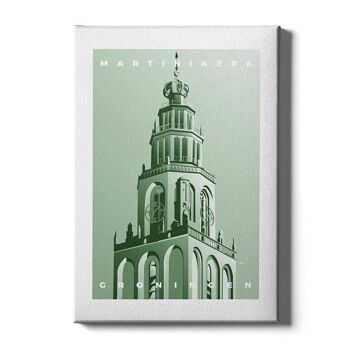 Martinikerk - Affiche encadrée - 50 x 70 cm - Bleu 3