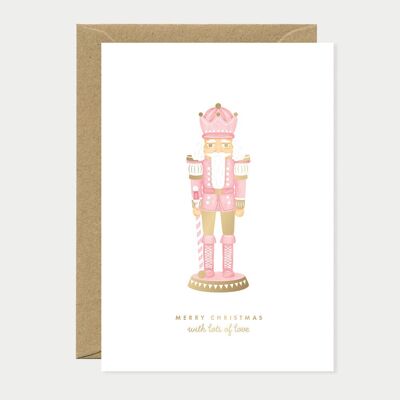 Cascanueces rosa - Tarjeta de felicitación