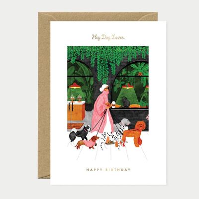 Birthday dog lovers - Greeting card