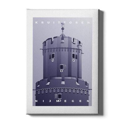 Torre delle Polveri - Poster con cornice - 50 x 70 cm - Blu