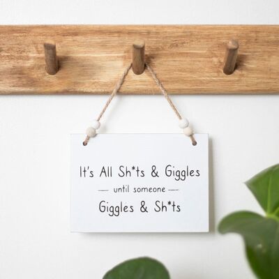Cartel para colgar Shits & Giggles
