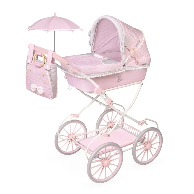 Carro de Muñecas Capriccio con Sombrilla DeCuevas Toys 85073 | DeCuevas