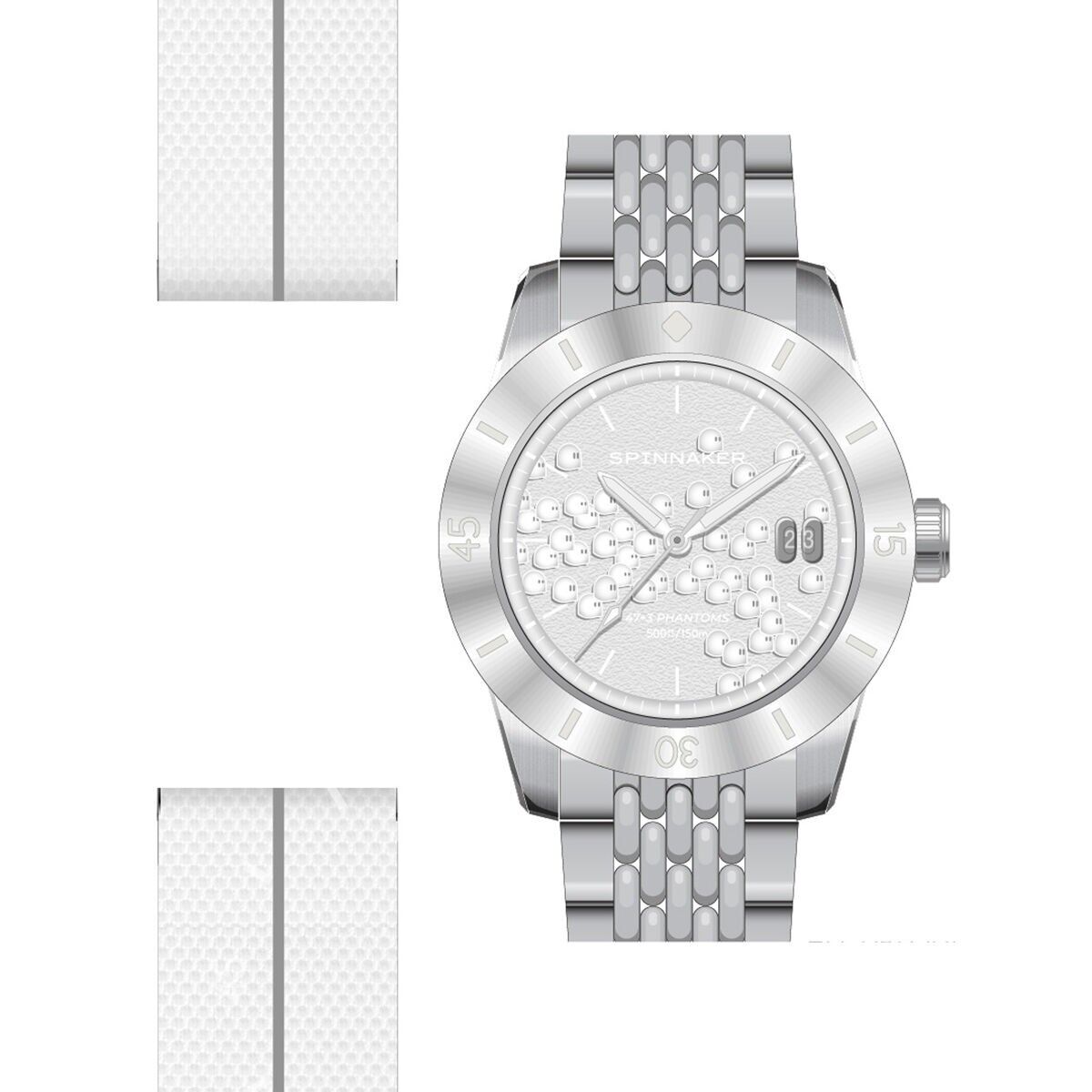 SPINNAKER -  FLEUSS 40 AUTOMATIC SECONDE SECONDE 2025 EDITION - SP-5170 - PHANTOM - Montre homme - Mouvement japonais automatique 3 aiguilles