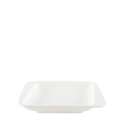Assiette creuse blanche Anna 20.5x18.2x3.1cm
