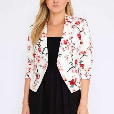 Blazer flor elegante y moderno A6077-3 – L'élégance avec une touche de fraîcheur