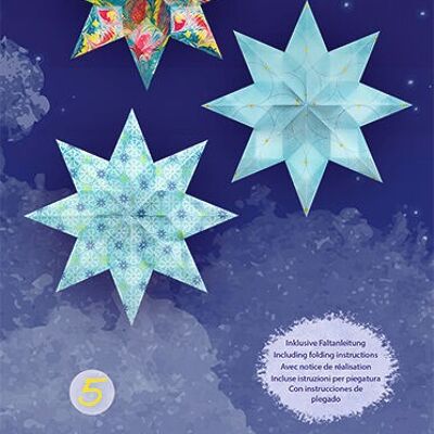 Étoiles de fenêtre transparentes