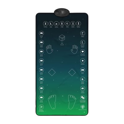 Il mio tappetino da preghiera interattivo intelligente per adulti/reversibile Salah Mat | Versione originale con connessione wireless e traduzione della Salah