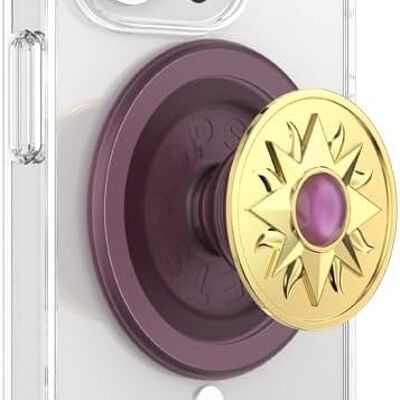 PopSockets MagSafe - Bijou Soleil en émail Mauve