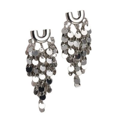 Pendientes de borlas de plata