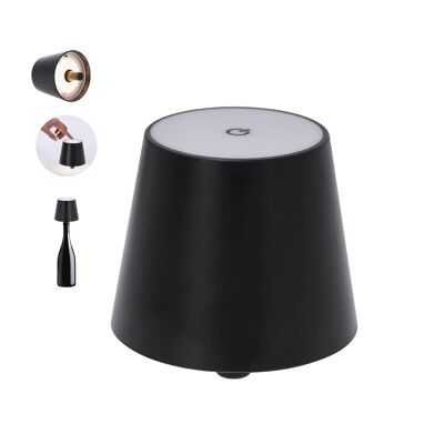 LAMPADA A LED CON ADATTATORE DA INSERIRE NEL COLLO DELLA BOTTIGLIA, CREANDO UNA LAMPADA ORIGINALE. CON 31 LED (27 BIANCHI E 4 GIALLI), REGOLABILI CON UN PULSANTE TOUCH. CON BATTERIA RICARICABILE USB DA 800 mAh, CAVO TIPO C INCLUSO.11.6 X CM | 10.7 Ø | 175 gr.