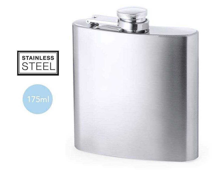 FIASCHETTA IN ALLUMINIO DA 175 ML DI CAPACITÀ.9.3 X 11.2 X 2.1 CM | 85 GR.