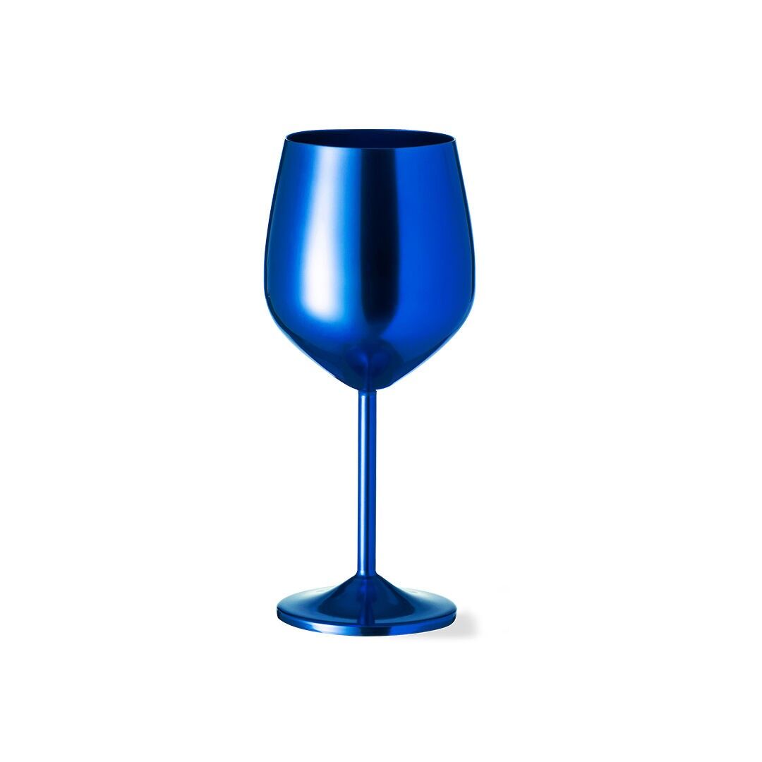 TAZZA BLU 540 ML IN ALLUMINIO.PRESENTATO IN SCATOLA KRAFT DESIGN INDIVIDUALE