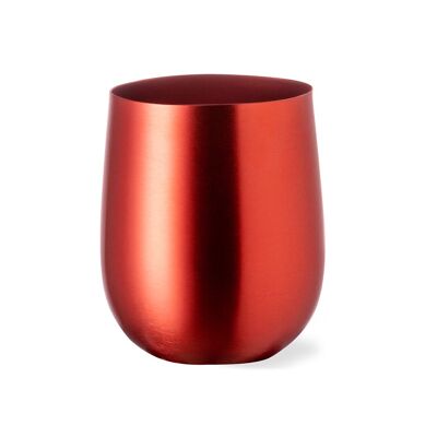 NERO - TAZZA DA 480 ML IN ALLUMINIO. PRESENTATO IN SCATOLA KRAFT PERSONALIZZATA.