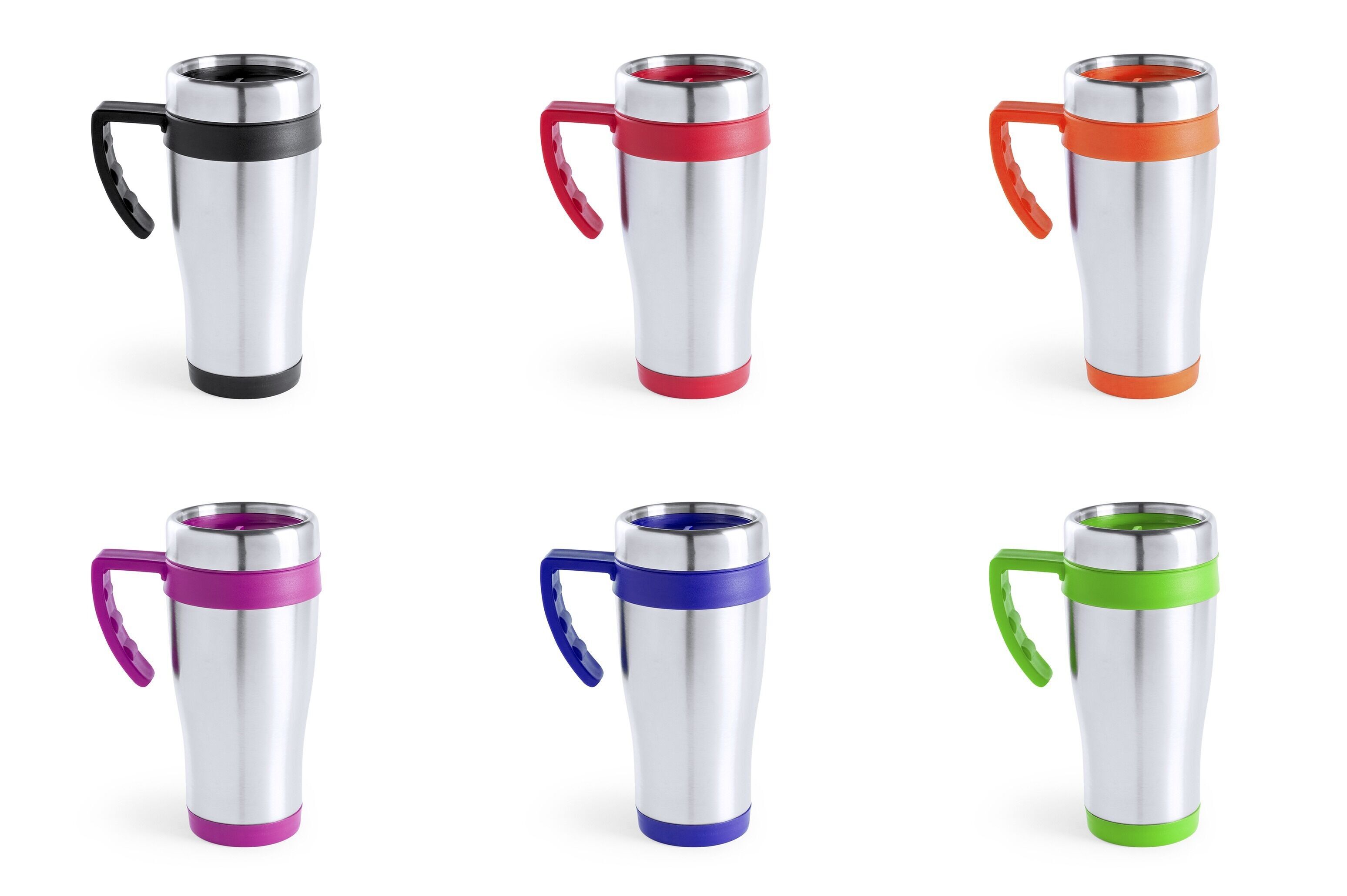 450ML CAPACITY STAINLESS STEEL WITH WING TABLE-TOP CUP WITH GLOSSY FINISH BODY AND MATCHING ACCESSORIES IN BRIGHT COLOURS. WITH DISPENSER LID AND EASY-OPENER.- YOU CAN CHOOSE COLOR