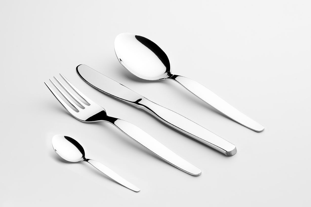 SET DI 12 COLTELLI DA BISTECCA NORMALI, BARBECUE, ACCIAIO INOX SEGHETTATO LISO