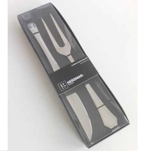 SET FORCHETTA + COLTELLO DA SERVIRE CORAL - ACCIAIO INOX 18/10 - HERDMAR