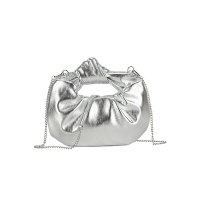 Borsa con dettaglio nodo argento