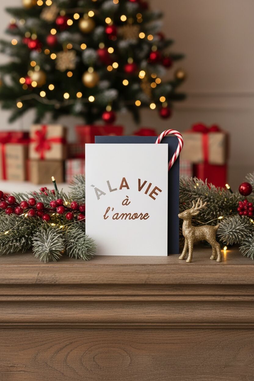 Tarjeta de felicitación dorada