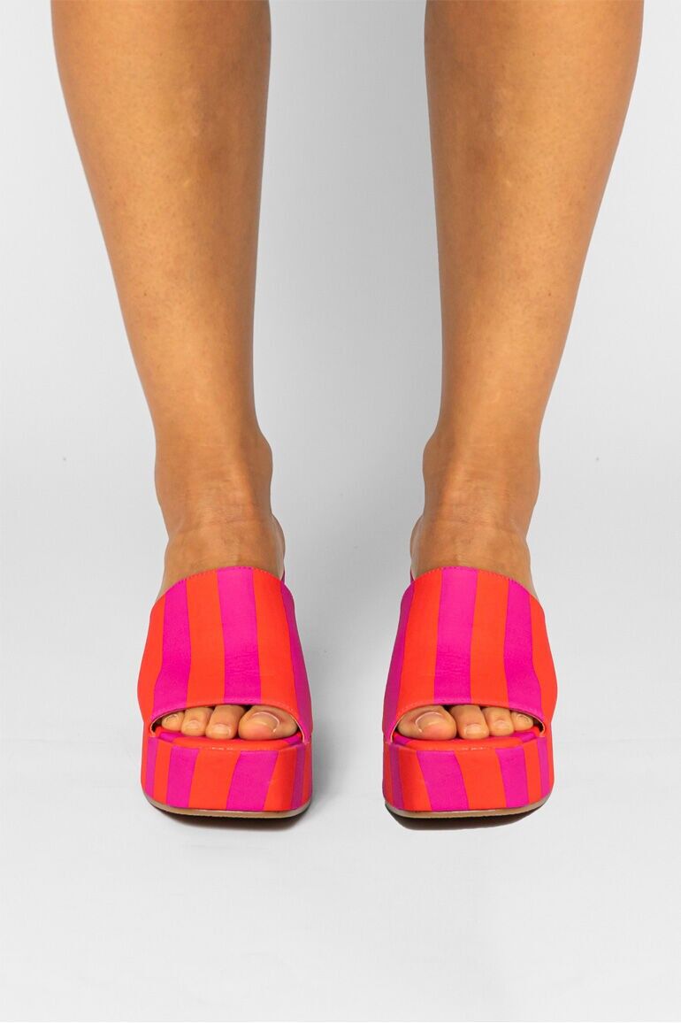 Open-back sandal with platform and heel - Dolce Far Niente