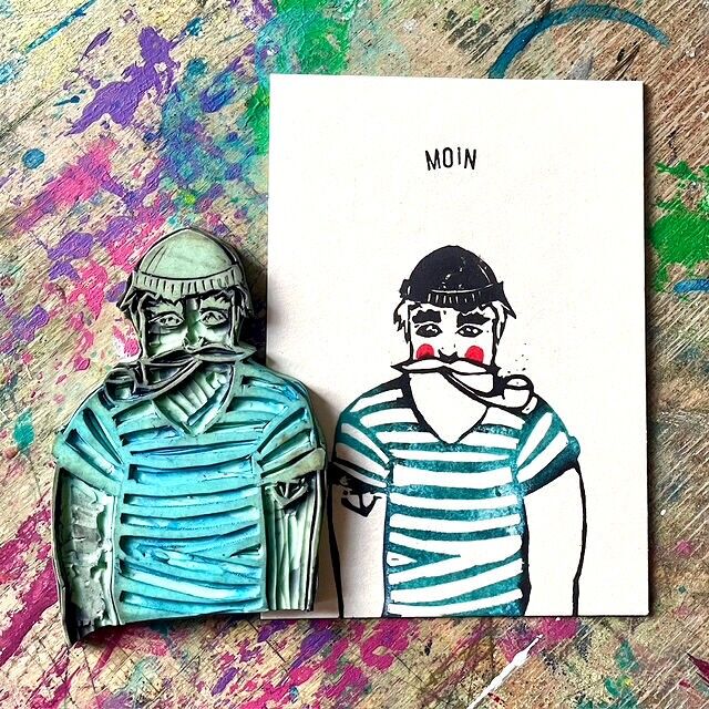 Moin Postkarte für nordische Grüße. auf 580g Papier A6