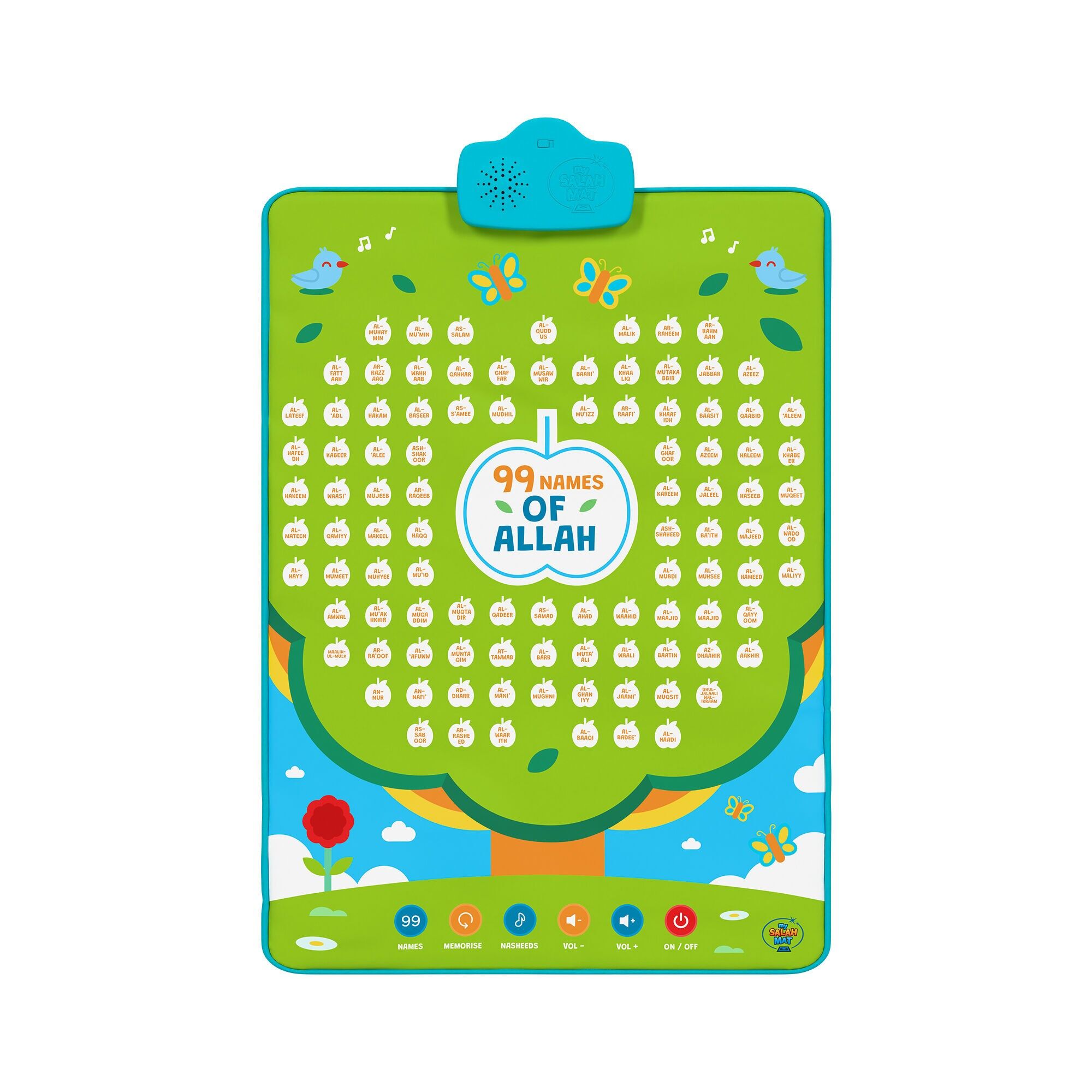 My Salah Mat 99 Names of Allah Interactive Wall Art – Learn all 99 Names of Allah, Muslim Toy, 3+