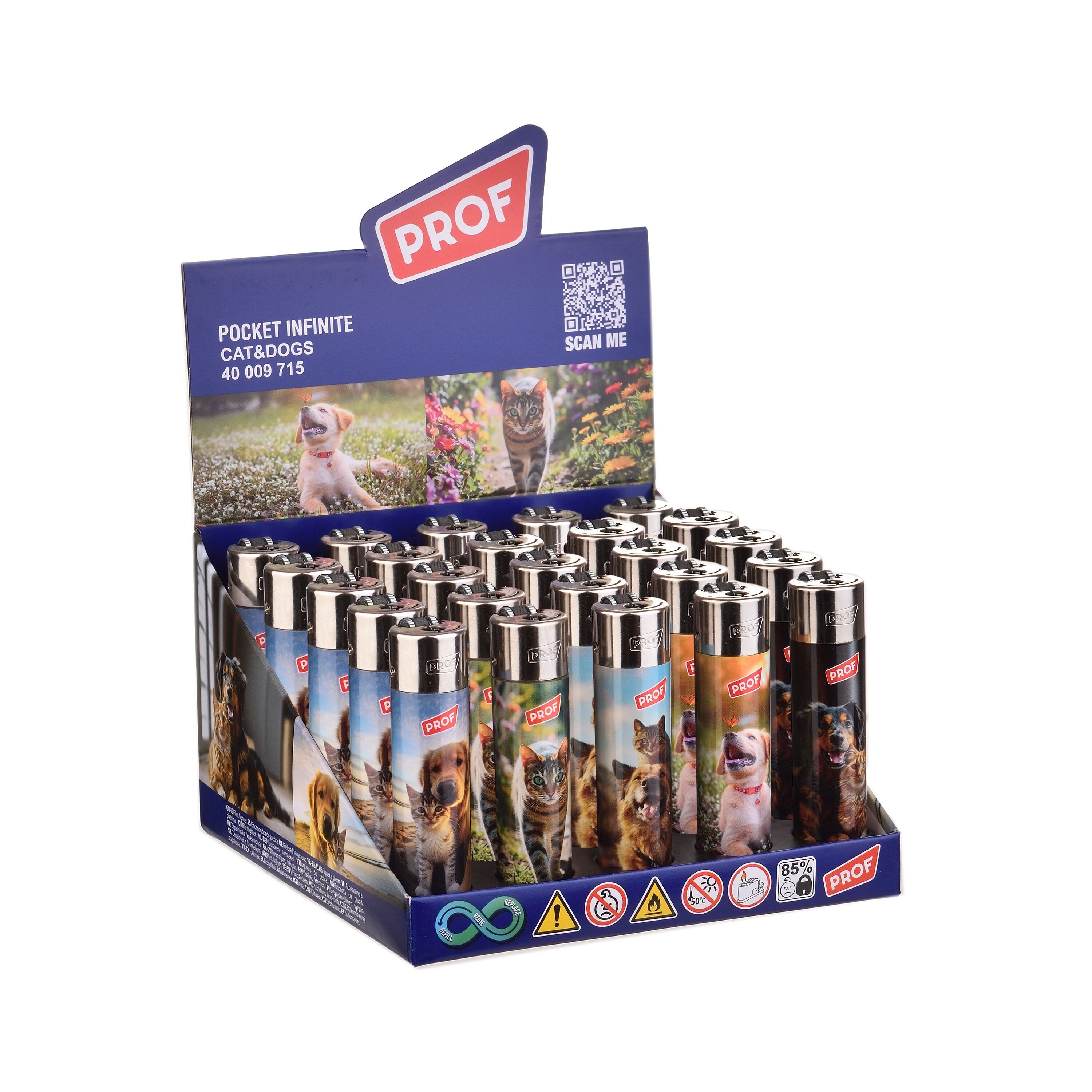 Encendedores redondos para perros y gatos x25