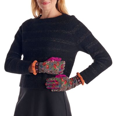Guantes con temática de bufanda