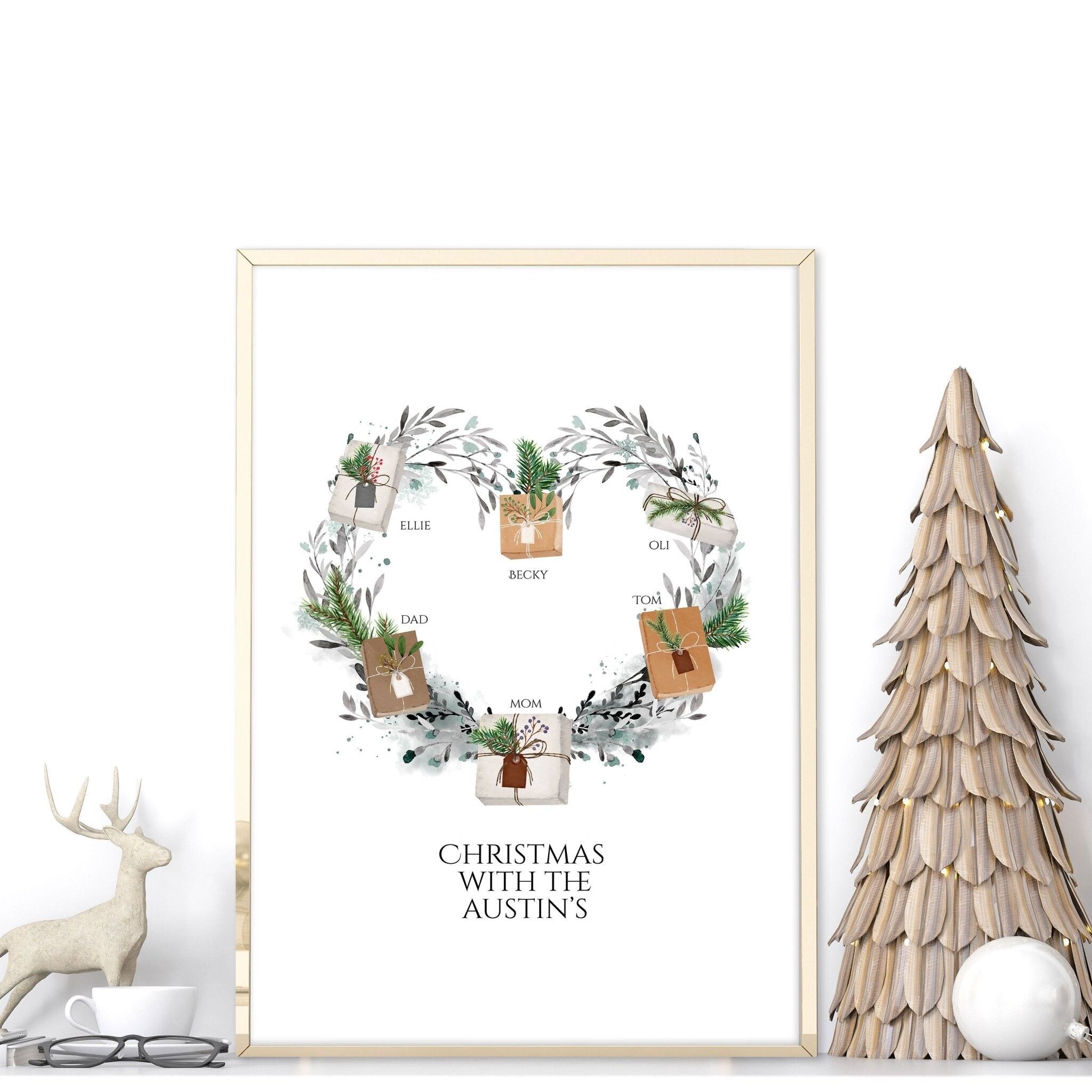 Cadeau personnalisé pour décoration murale familiale