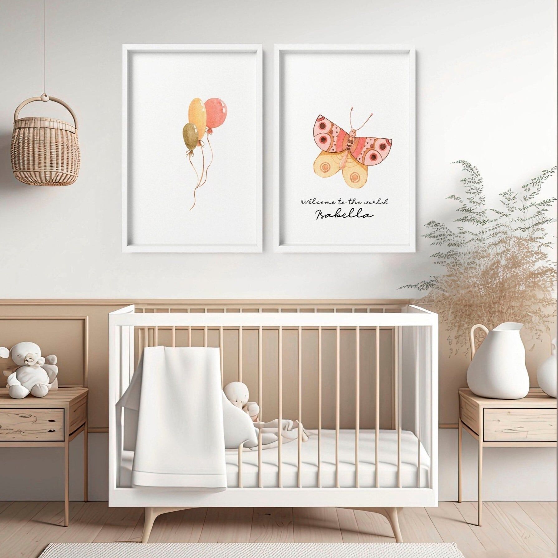 Décoration murale pour chambre d'enfant | Lot de 2 cadres muraux