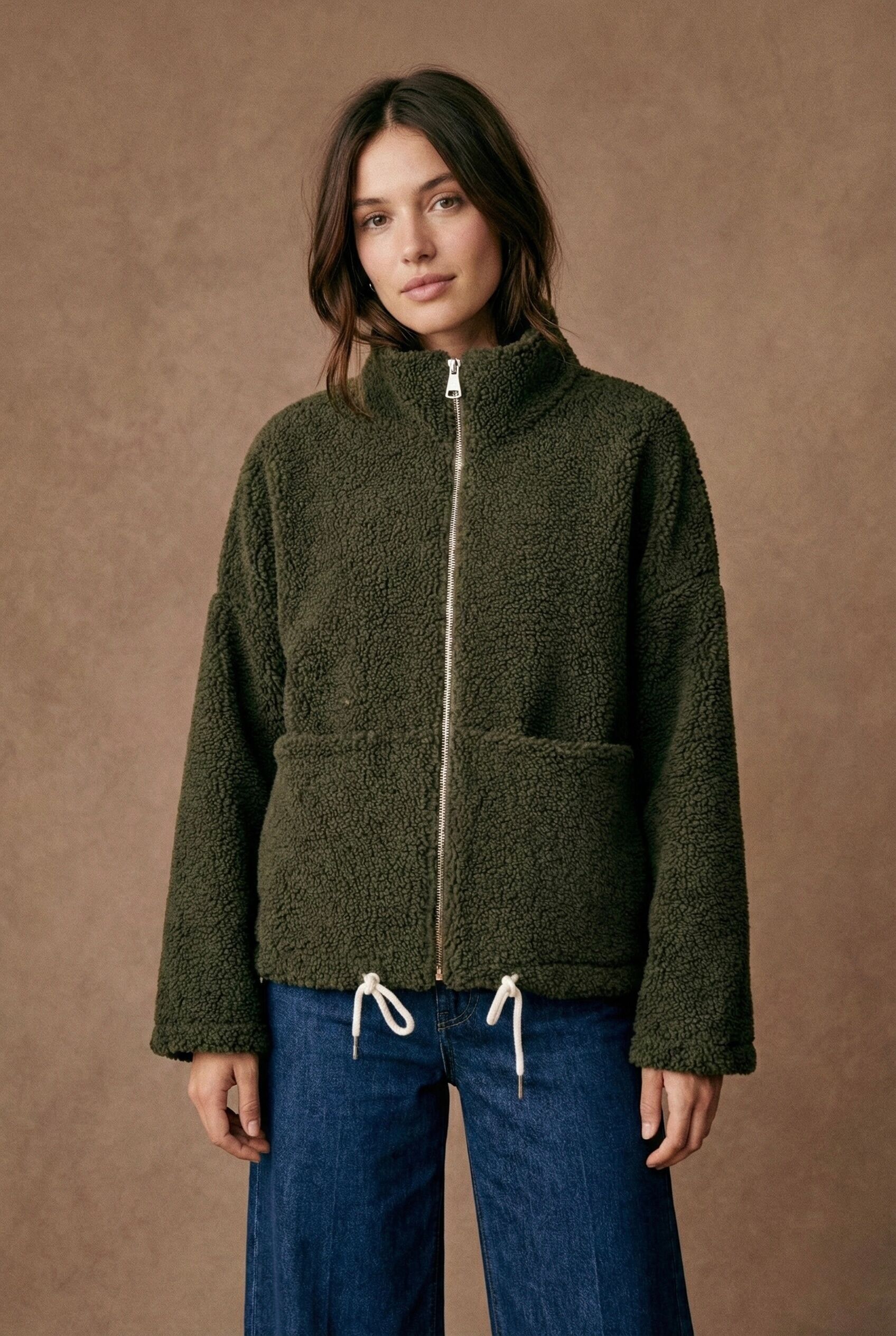 Veste zippée moumoute teddy polaire PV2519