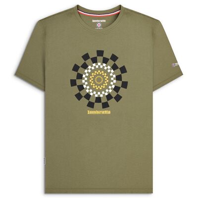 Camiseta deportiva color caqui AW25