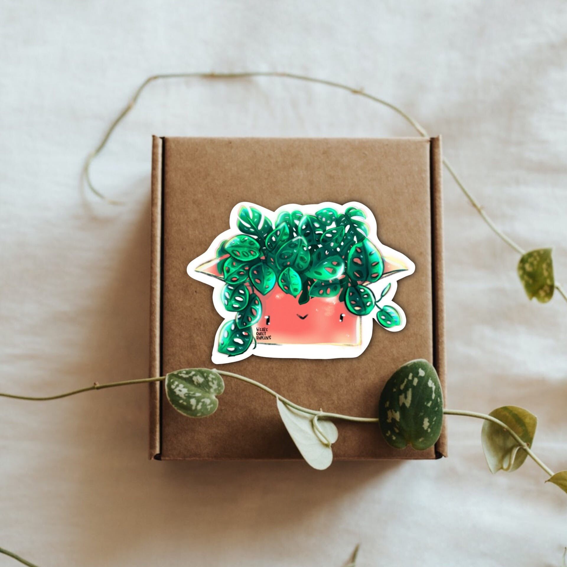 Étiquette d'expédition pour boîte à plantes