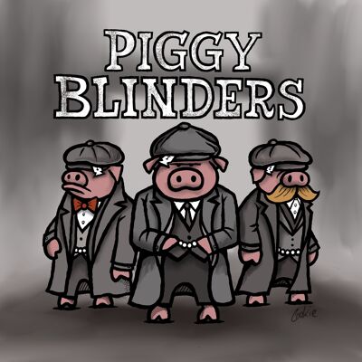 Flockers | Piggy Blinders | Biglietti d'auguri vuoti