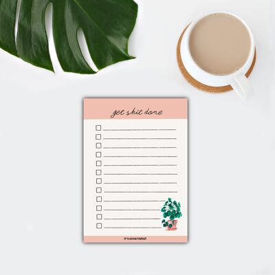 B-Stock: Lista delle cose da fare Pilea Peperomioides - A6 50 fogli