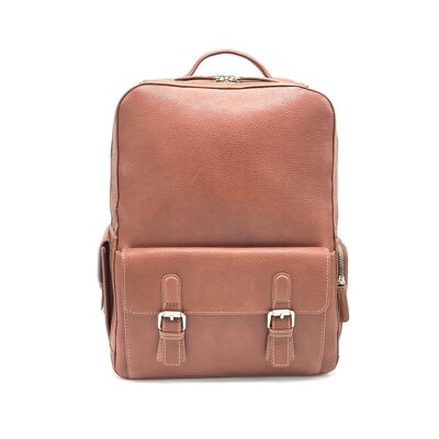 Sac à dos en cuir véritable, grand, art.4819