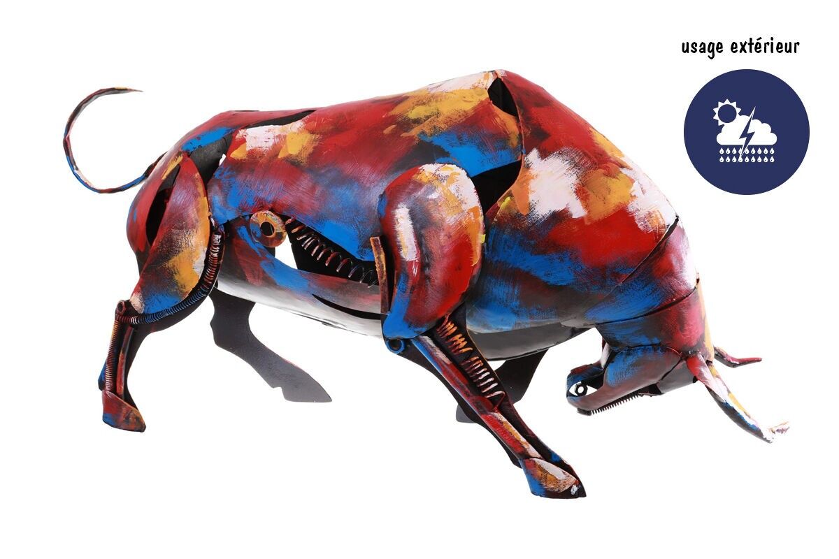 SD1053 - METALL-BULLENSKULPTUR - PIGMENT