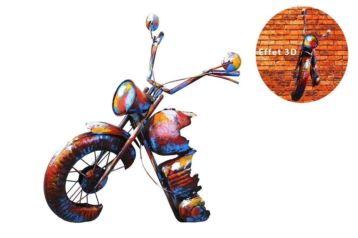 SD1079 - MOTORRAD-VORDERWAND-SKULPTUR - PIGMENT