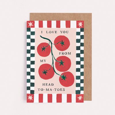 Carte « Tomates » | Carte d'anniversaire | Cartes de Saint-Valentin