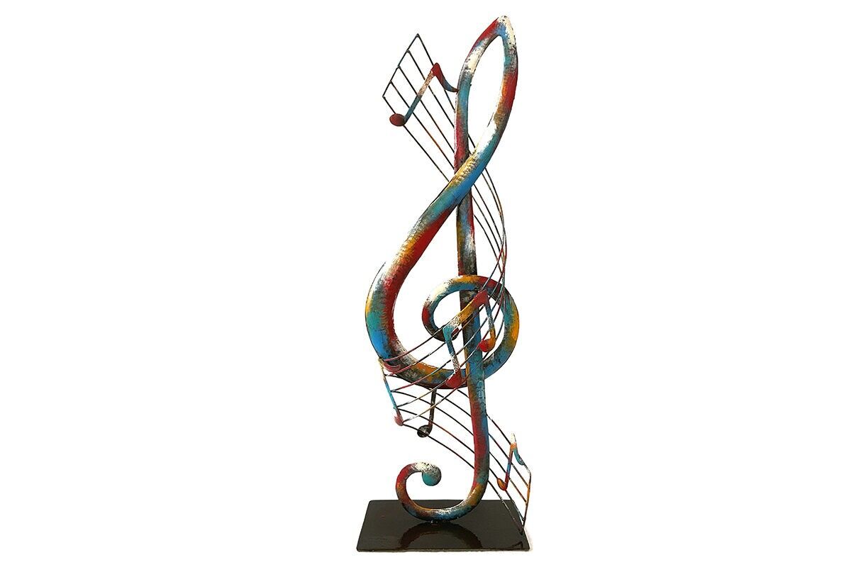 SD1208 - METALL SKULPTUR GREB CLEF/BLATT BLATT - PIGMENT